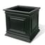 Algreen 16" Covington Cube Self Water Planter Black — thumbnail 2 of 2