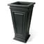 Algreen 27" Covington Square Taper Self Water Planter Black — thumbnail 2 of 2