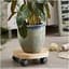 TDI Round Natural Wood Plant Caddy — thumbnail 2 of 2