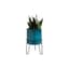 APM 10" Art Glass Planter Blue Teal — thumbnail 2 of 2