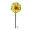 APM Art Glass Poppy Flower Stake Yellow — thumbnail 2 of 2