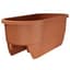 Apollo 24" Dual Deck Rail Planter Terra Cotta — thumbnail 2 of 2