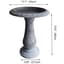 Austram Abaco Bird Bath Weathered White — thumbnail 2 of 2