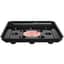 CWP 12" Square Black Carpet Saver Heavy Footed Saucer — thumbnail 2 of 2