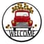 DDI 29in Red Truck Welcome Wheel — thumbnail 2 of 2