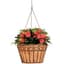 Deer Park 16" Hanging Daisy Ribbon Basket with Coco Liner — thumbnail 2 of 2