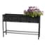 Deer Park 48" Rosette Planter With Tin Liner Black — thumbnail 2 of 2