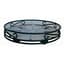 Deer Park 17" Low Profile Deep Saucer Caddy Black — thumbnail 2 of 2