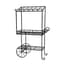 Deer Park Flat Back Flower Cart Planter Black — thumbnail 2 of 2