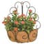 Deer Park Peacock Wall Basket With Coco Liner — thumbnail 2 of 2