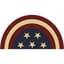 DHTG 18x28 Americana Coir Mat Half Moon Stars — thumbnail 2 of 2