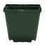 DLN 04.50 SQUARE QUICK LOCK POT WITH WAVE LOCK TAG SLOT GREEN, 660 PER CASE, 40 CASES PER PALLET, 4.25in OD x 3.835in H, 1.6 Pint, .752 Liter — thumbnail 2 of 2