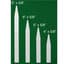 DPI 1000/6" Molded Plastic Labels White — thumbnail 2 of 2