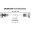 Fluence AC Flex Wiring, 15' ( 4572mm ), Trunk Extension, 16A, M25 Push Lock Connectors 5/CS — thumbnail 2 of 2