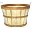 Grower Select Bushel Basket Tub Natural With Wire Handle 12/CS — thumbnail 2 of 2