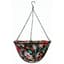 Gardener Select 12" Hanging Basket Black Red Fabric Coco Liner 6/CS — thumbnail 2 of 2