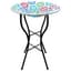 Gardener Select 14" Glass Birdbath Multicolor Flower Mosaic w/Stand — thumbnail 2 of 2