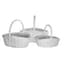 Gardener Select 3pc White Wood Oval Flower Basket Planter 8/CS — thumbnail 2 of 2