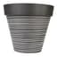 Gardener Select 14" Carved Finish with White Lines Light Grey Planter — thumbnail 2 of 2