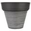 Gardener Select 12" Carved Finish Look Light Grey Planter — thumbnail 2 of 2