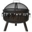 Gardener Select 26" Wild Fire Flame Fire Pit Antique Bronze .8mm Steel with Galvanized Cooking Grid, Mesh Cover & Poker — thumbnail 2 of 2