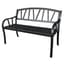 Gardener Select 4' Contemporary Bench Black Iron — thumbnail 2 of 2