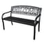 Gardener Select 4' Welcome Bench Black, Aluminum & Iron — thumbnail 2 of 2
