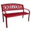 Gardener Select 4' Welcome Bench Red, Aluminum & Iron — thumbnail 2 of 2