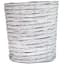 Gardener Select 7" White Wood Round Flower Basket Planter 8/CS — thumbnail 2 of 2