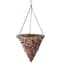 Gardener Select 14" Hanging Basket Cone Brown Wicker 3 Strand Hanger 6/CS — thumbnail 2 of 2