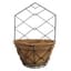 Gardener Select 14" Black Plaid Wall Planter 14"wx20"h 6/CS — thumbnail 2 of 2
