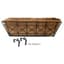 Gardener Select 24" Black Plaid Window/Deck Planter 24"wx7.5"h 2 Brackets Enclosed 6/CS — thumbnail 2 of 2