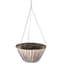 Gardener Select 12" Plastic & Straw Round Hanging Basket Grey/Tan 20/CS — thumbnail 2 of 2