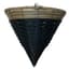 Gardener Select 14" Cone Hanging Basket Gray Tan Band Wicker 20/CS — thumbnail 2 of 2