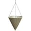 Gardener Select 14" Cone Hanging Basket Light Striped Wicker 20/CS — thumbnail 2 of 2