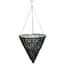 Gardener Select 14" Cone Hanging Basket Dark Blue Wicker 20/CS — thumbnail 2 of 2