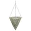 Gardener Select 14" Cone Hanging Basket White Wicker 20/CS — thumbnail 2 of 2