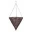 Gardener Select 14" Cone Hanging Basket Dark Brown Wicker 20/CS — thumbnail 2 of 2