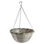 Gardener Select 14"' Round White/Black Plastic Hanging Basket with Stiff Hanger 24/CS — thumbnail 2 of 2