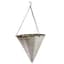 Gardener Select 14" Cone White/ Black Plastic Hanging Basket w/ Stiff Hanger 20/CS — thumbnail 2 of 2