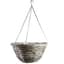 Gardener Select 14"' Round Grey/Black Plastic Hanging Basket with Chain Hanger 24/CS — thumbnail 2 of 2