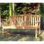 Gardener Select 4' Teak Oval Back Bench — thumbnail 2 of 2
