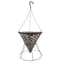 Gardener Select 14" Coffee Cone Hanging Basket with Black Stand & 3 Strand Black Stiff Hanger — thumbnail 2 of 2