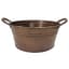 Gardener Select 9" Round Short Tin Bucket Antique Copper 9"wx10"h 12/CS — thumbnail 2 of 2