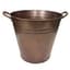 Gardener Select 11" Round Tall Tin Bucket Antique Copper 11"wx10"h 12/CS — thumbnail 2 of 2