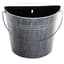 Gardener Select 10.2" Half Round Wall Bucket Antique Black 10.2"x5.1"x8.7" 12/CS — thumbnail 2 of 2