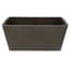 Gardener Select 10" Rectangle Balcony Planter Light Grey — thumbnail 2 of 2