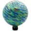 Gardener Select 10" Blue Green Swirl Planet Glass Garden Globe — thumbnail 2 of 2
