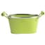 Gardener Select 6" Zinc Oval Planter with Handles Green 6.1"x3.5"x3.2" — thumbnail 2 of 2