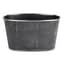 Gardener Select 10" Zinc Oval Planter Black with White Dot 9.5"x5.7"x5.5" — thumbnail 2 of 2